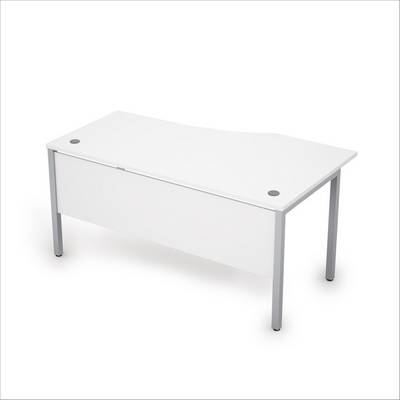 Avance 6МД.020 (Белый/алюминий матовый) Стол криволинейный левый