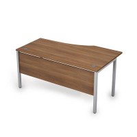 Avance 6МД.020 (Шамони темный/алюминий матовый) Стол криволинейный левый