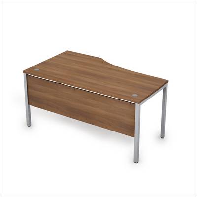 Avance 6МД.021 (Шамони темный/алюминий матовый) Стол криволинейный правый