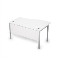 Avance 6МД.022 (Белый/алюминий матовый) Стол криволинейный левый
