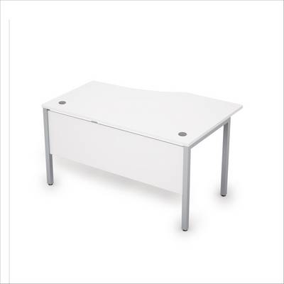 Avance 6МД.022 (Белый/алюминий матовый) Стол криволинейный левый