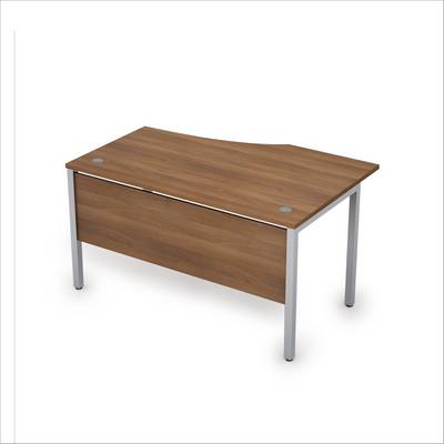 Avance 6МД.022 (Шамони темный/алюминий матовый) Стол криволинейный левый