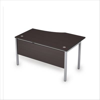 Avance 6МД.022 (Венге/алюминий матовый) Стол криволинейный левый