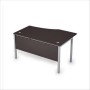 Avance 6МД.022 (Венге/алюминий матовый) Стол криволинейный левый