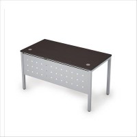 Avance 6МК.064 (Венге/алюминий матовый) Стол рабочий с экраном из металла