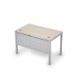 Avance 6МК.008 (Шамони светлый/алюминий матовый) Стол рабочий