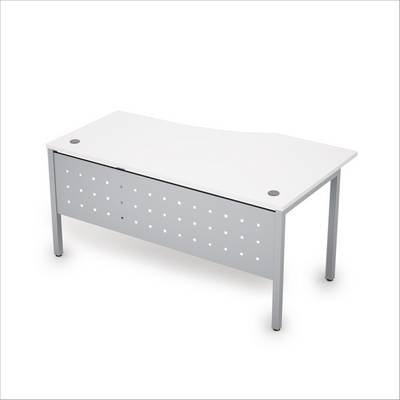 Avance 6МК.020 (Белый/алюминий матовый) Стол криволинейный левый