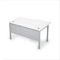 Avance 6МК.022 (Белый/алюминий матовый) Стол криволинейный левый