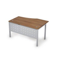 Avance 6МК.022 (Шамони темный/алюминий матовый) Стол криволинейный левый