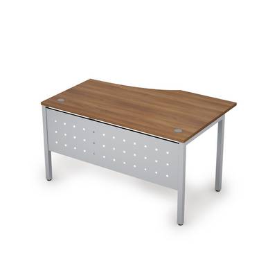 Avance 6МК.022 (Шамони темный/алюминий матовый) Стол криволинейный левый