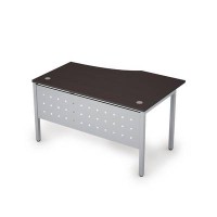 Avance 6МК.022 (Венге/алюминий матовый) Стол криволинейный левый