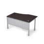 Avance 6МК.022 (Венге/алюминий матовый) Стол криволинейный левый