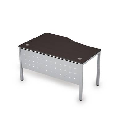 Avance 6МК.023 (Венге/алюминий матовый) Стол криволинейный правый