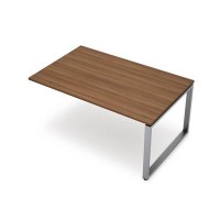 Avance 6МПК-О.601 (Шамони темный/алюминий матовый) Бенч-система для переговорных столов, конечный модуль