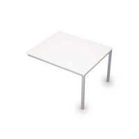 Avance 6МПК.002 (Белый/алюминий матовый) Бенч-система для переговорных столов, конечный модуль