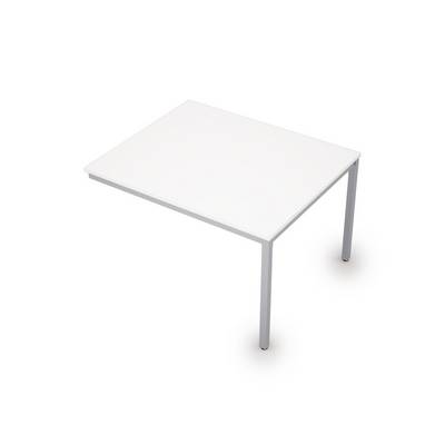 Avance 6МПК.002 (Белый/алюминий матовый) Бенч-система для переговорных столов, конечный модуль