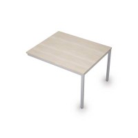 Avance 6МПК.002 (Шамони светлый/алюминий матовый) Бенч-система для переговорных столов, конечный модуль