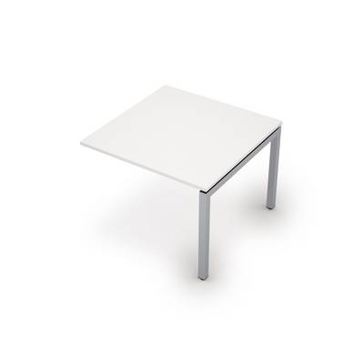 Avance 6МПК.501 (Белый/алюминий матовый) Бенч-система для переговорных столов, конечный модуль