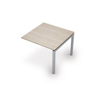 Avance 6МПК.501 (Шамони светлый/алюминий матовый) Бенч-система для переговорных столов, конечный модуль