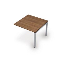 Avance 6МПК.501 (Шамони темный/алюминий матовый) Бенч-система для переговорных столов, конечный модуль