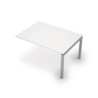 Avance 6МПК.503 (Белый/алюминий матовый) Бенч-система для переговорных столов, конечный модуль