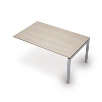 Avance 6МПК.504 (Шамони светлый/алюминий матовый) Бенч-система для переговорных столов, конечный модуль