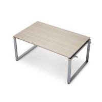 Avance 6МПН-О.604 (Шамони светлый/алюминий матовый) Бенч-система для переговорных столов, начальный модуль