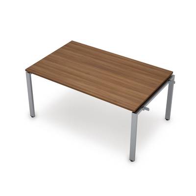 Avance 6МПН.601 (Шамони темный/алюминий матовый) Бенч-система для переговорных столов, начальный модуль