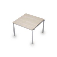 Avance 6МПН.001 (Шамони светлый/алюминий матовый) Бенч-система для переговорных столов, начальный модуль