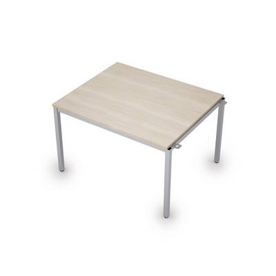 Avance 6МПН.002 (Шамони светлый/алюминий матовый) Бенч-система для переговорных столов, начальный модуль