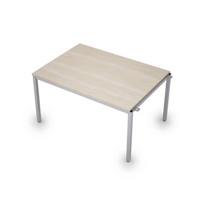 Avance 6МПН.003 (Шамони светлый/алюминий матовый) Бенч-система для переговорных столов, начальный модуль