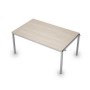Avance 6МПН.004 (Шамони светлый/алюминий матовый) Бенч-система для переговорных столов, начальный модуль