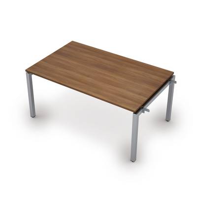 Avance 6МПН.504 (Шамони темный/алюминий матовый) Бенч-система для переговорных столов, начальный модуль