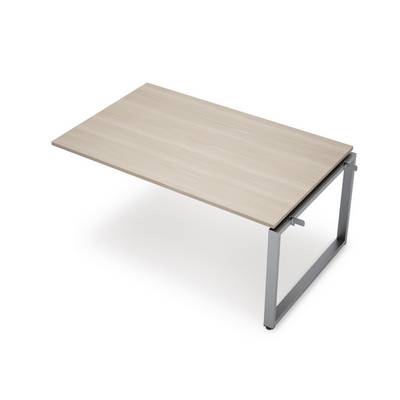 Avance 6МПС-О.601 (Шамони светлый/алюминий матовый) Бенч-система для переговорных столов, средний модуль