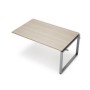 Avance 6МПС-О.601 (Шамони светлый/алюминий матовый) Бенч-система для переговорных столов, средний модуль