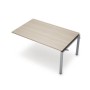 Avance 6МПС.602 (Шамони светлый/алюминий матовый) Бенч-система для переговорных столов, средний модуль