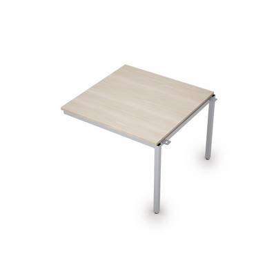 Avance 6МПС.001 (Шамони светлый/алюминий матовый) Бенч-система для переговорных столов, средний модуль