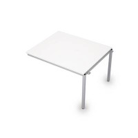 Avance 6МПС.002 (Белый/алюминий матовый) Бенч-система для переговорных столов, средний модуль