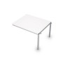 Avance 6МПС.002 (Белый/алюминий матовый) Бенч-система для переговорных столов, средний модуль