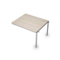 Avance 6МПС.002 (Шамони светлый/алюминий матовый) Бенч-система для переговорных столов, средний модуль