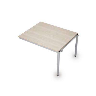 Avance 6МПС.002 (Шамони светлый/алюминий матовый) Бенч-система для переговорных столов, средний модуль