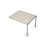 Avance 6МПС.002 (Шамони светлый/алюминий матовый) Бенч-система для переговорных столов, средний модуль
