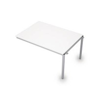 Avance 6МПС.003 (Белый/алюминий матовый) Бенч-система для переговорных столов, средний модуль