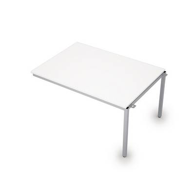 Avance 6МПС.003 (Белый/алюминий матовый) Бенч-система для переговорных столов, средний модуль