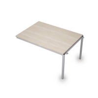 Avance 6МПС.003 (Шамони светлый/алюминий матовый) Бенч-система для переговорных столов, средний модуль