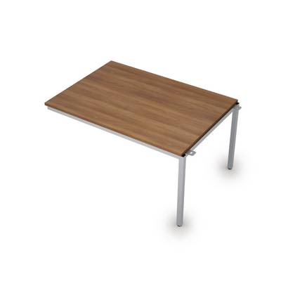 Avance 6МПС.003 (Шамони темный/алюминий матовый) Бенч-система для переговорных столов, средний модуль