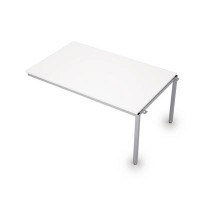 Avance 6МПС.004 (Белый/алюминий матовый) Бенч-система для переговорных столов, средний модуль