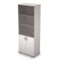 Avance 6Ш.005.3 (Белый) Шкаф для документов высокий со стеклом
