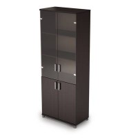 Avance 6Ш.005.3 (Венге) Шкаф для документов высокий со стеклом