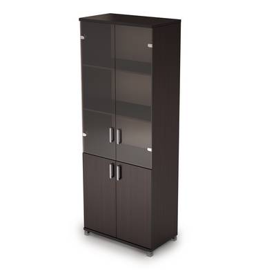 Avance 6Ш.005.3 (Венге) Шкаф для документов высокий со стеклом